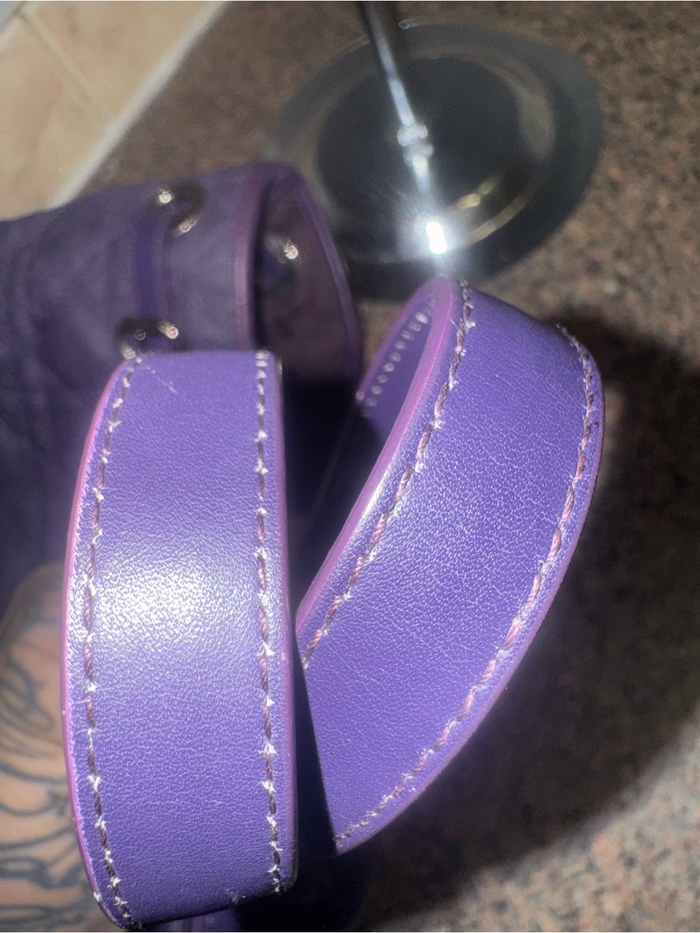 Dior panarea Purple Quilted Tote EUC ✅AUTHENTIC ✅ - Picture 9 of 9